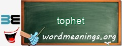 WordMeaning blackboard for tophet